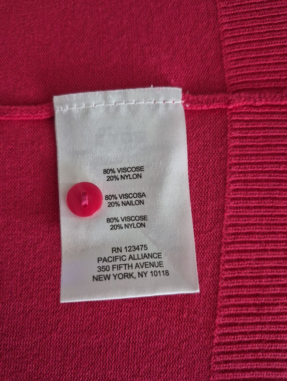 Ellen Tracy Women's Fuschia Cardigan SIZE S - Picture 4 of 10